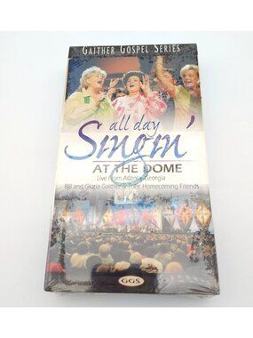 Gaither Gospel Series All Day Singin At The Dome VHS Bill Gloria Sealed Videos